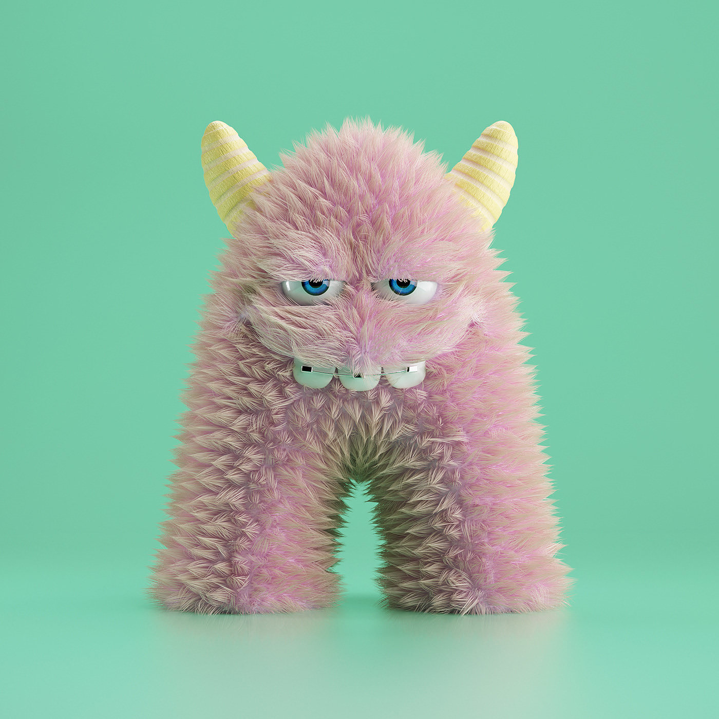 animation，film，4d，letter，Plush，Monster，