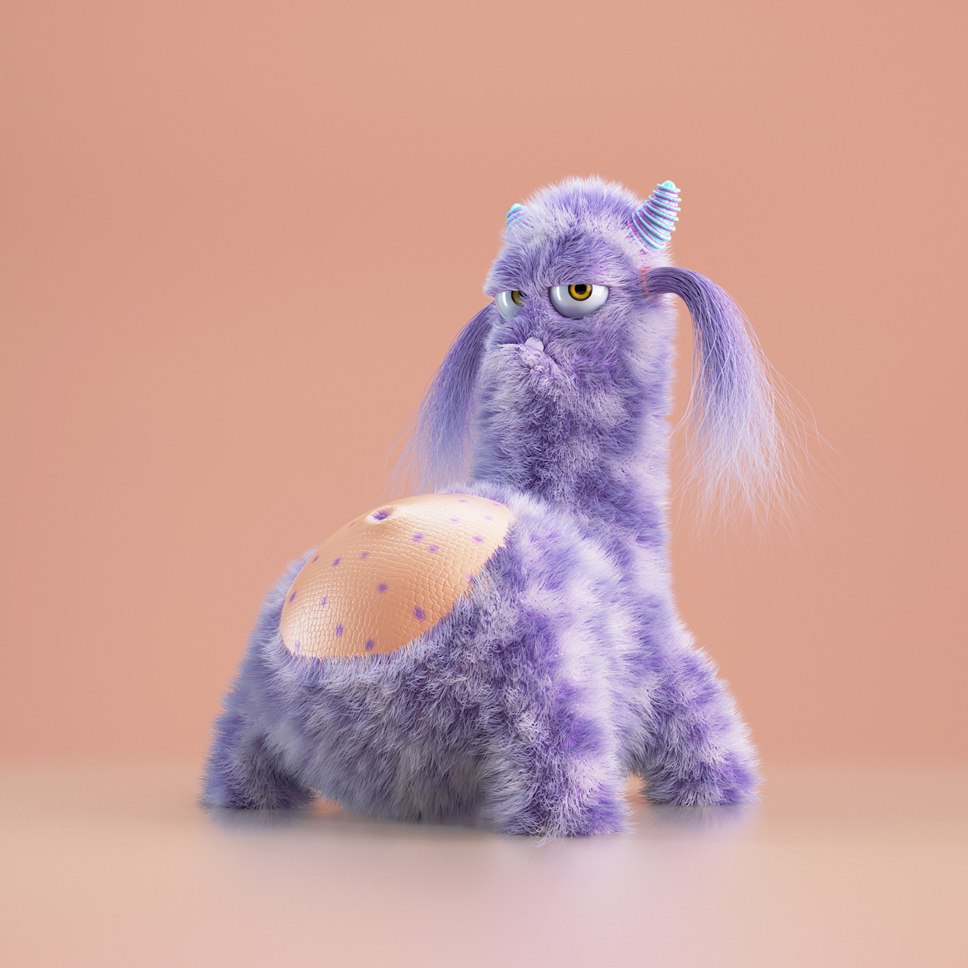 animation，film，4d，letter，Plush，Monster，