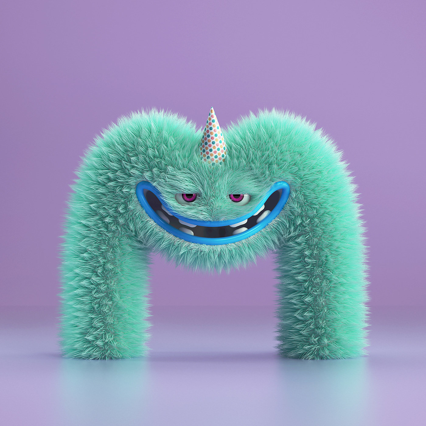 animation，film，4d，letter，Plush，Monster，