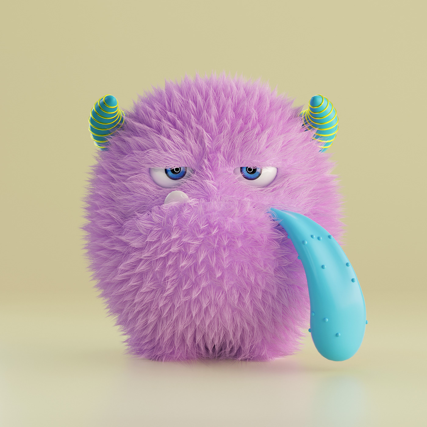 animation，film，4d，letter，Plush，Monster，