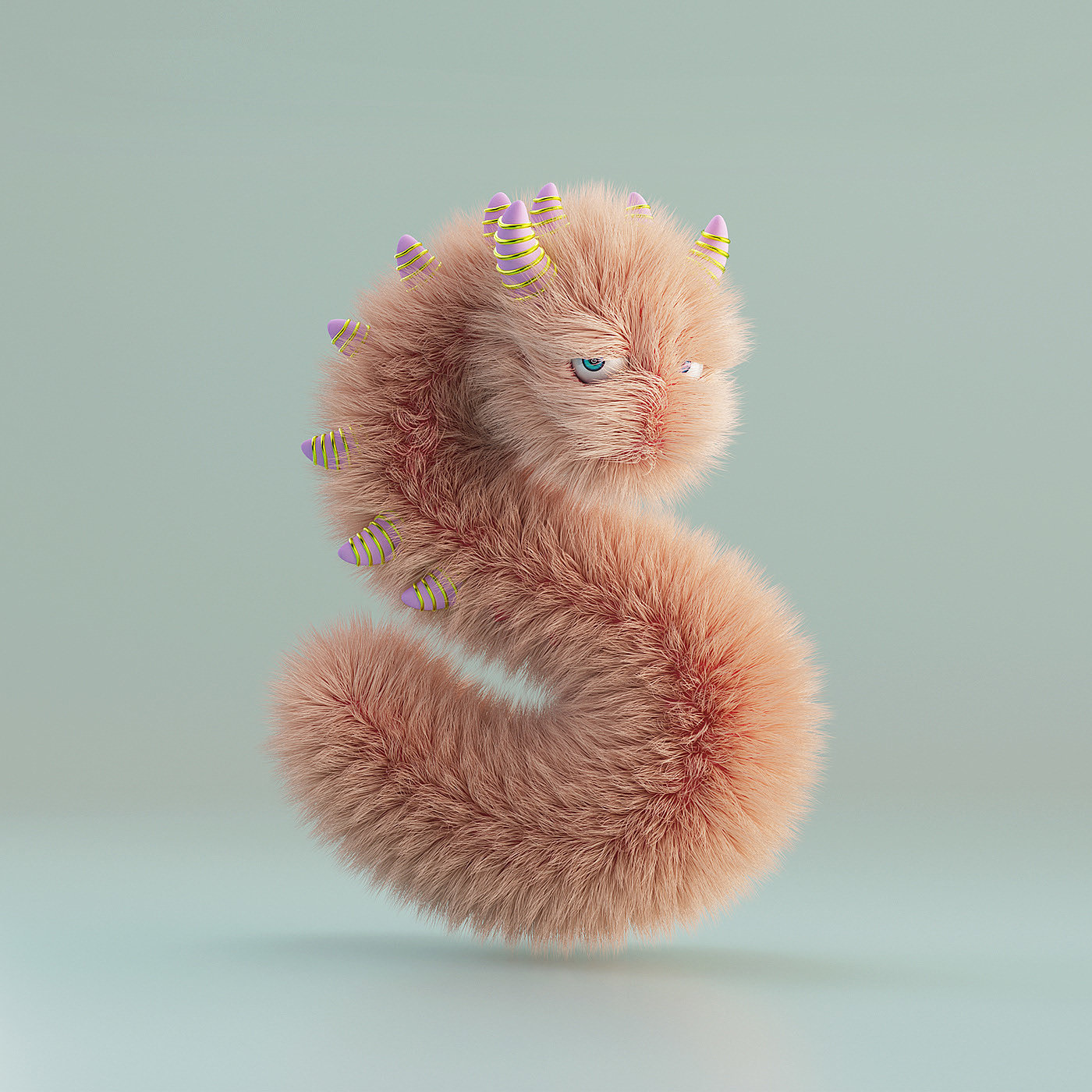 animation，film，4d，letter，Plush，Monster，