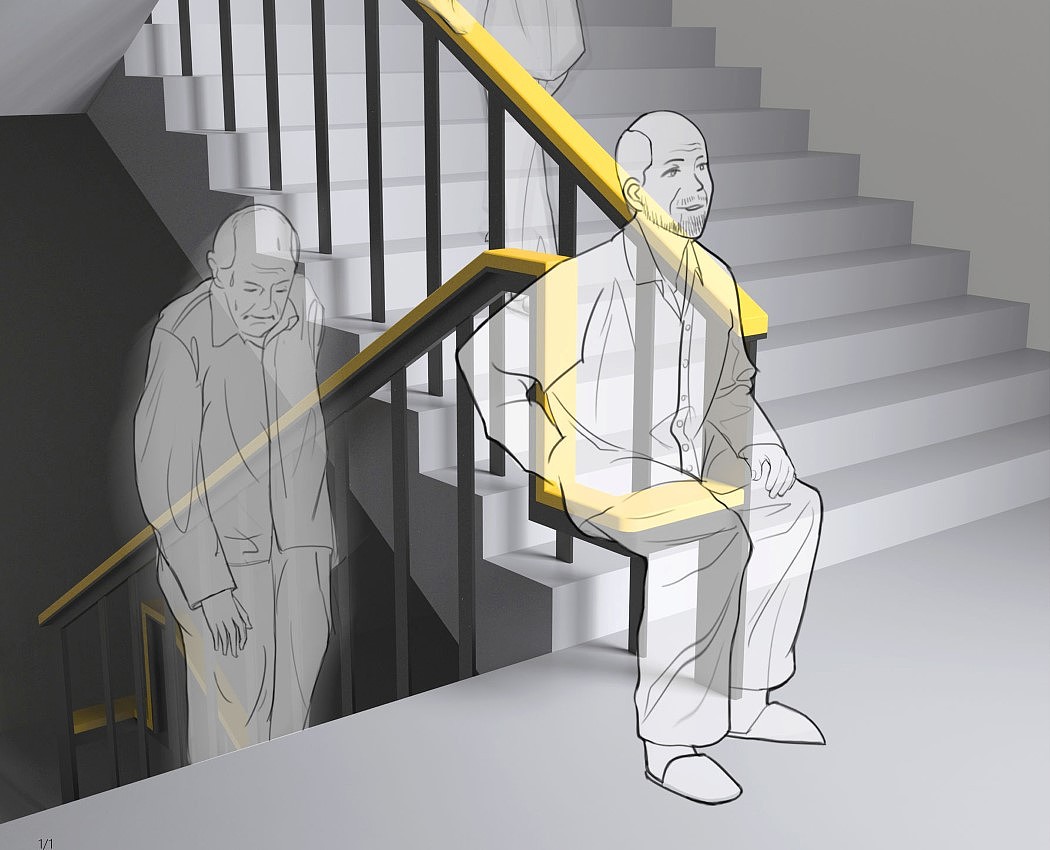 stairs，rest，Temporary seat，If design award，