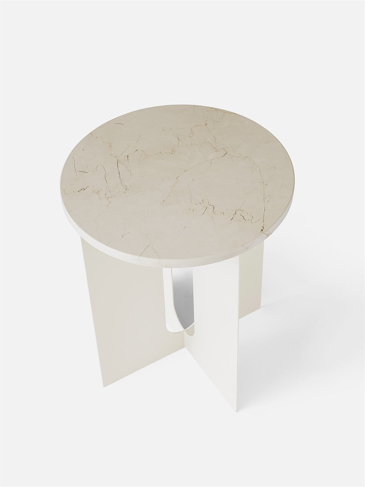 Side table，steel，Marble，grace，black，Ivory，