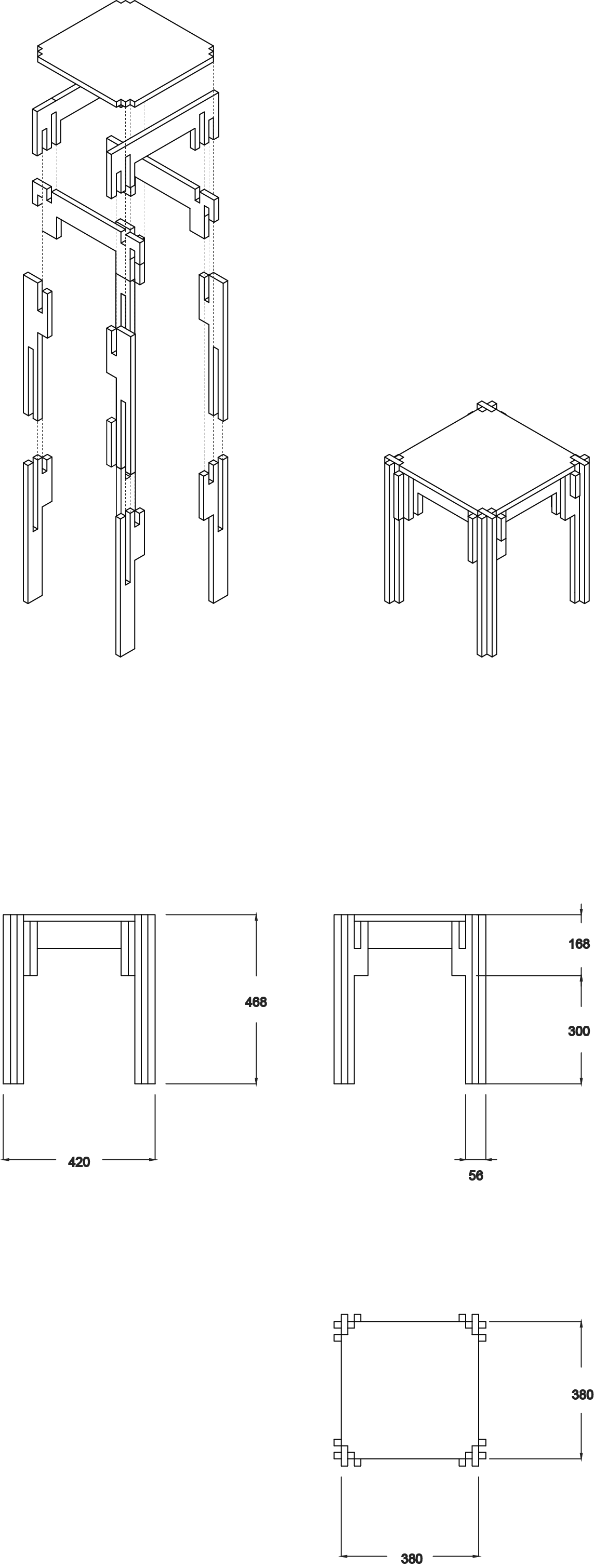 Home Furnishing，product design，industrial design，aggregate，Mortise and tenon，