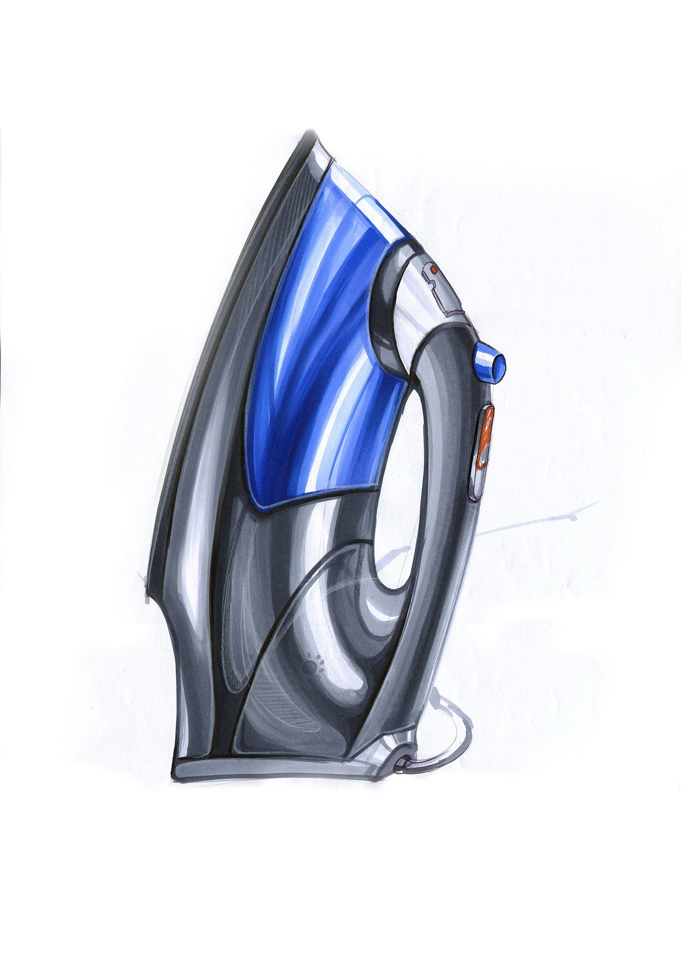 Hand drawn product design，Hand drawn industrial design，Marker hand drawn，