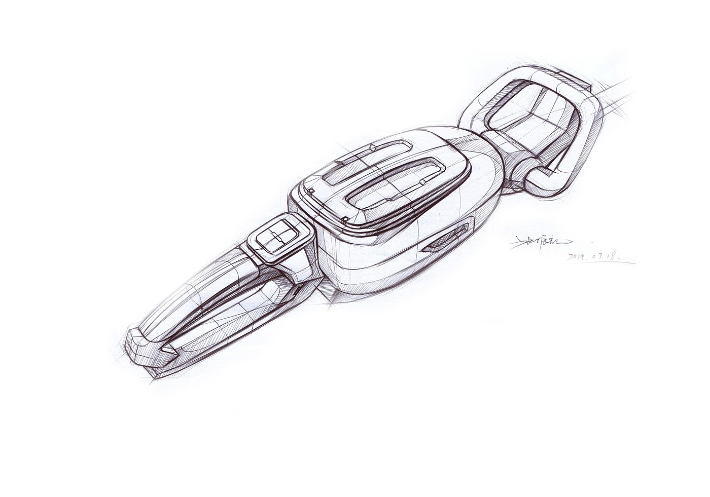 Hand drawn industrial design，Hand drawn sketch，Hand drawn product design，Needle pen hand drawing，
