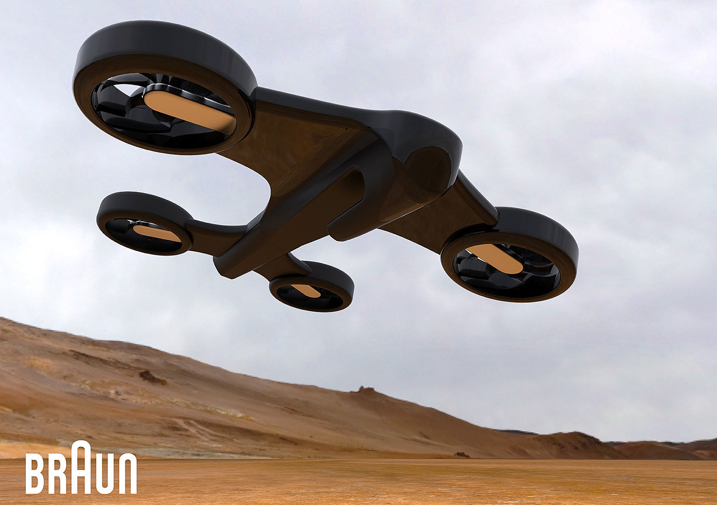Digital intelligence，UAV，braun，pure，Digital design，
