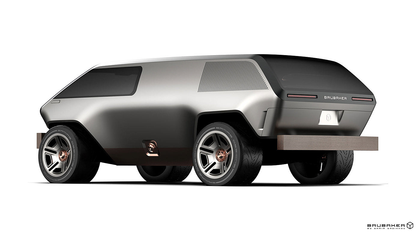 vehicle，conceptual design，Automobile design，Volkswagen bus，Kit Car，BrubakerBox，