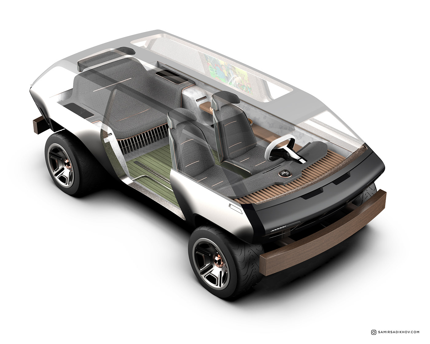 vehicle，conceptual design，Automobile design，Volkswagen bus，Kit Car，BrubakerBox，