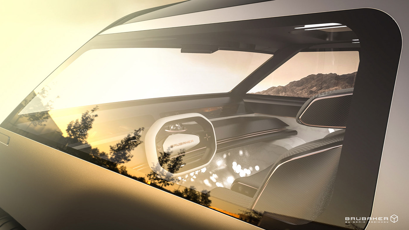 vehicle，conceptual design，Automobile design，Volkswagen bus，Kit Car，BrubakerBox，