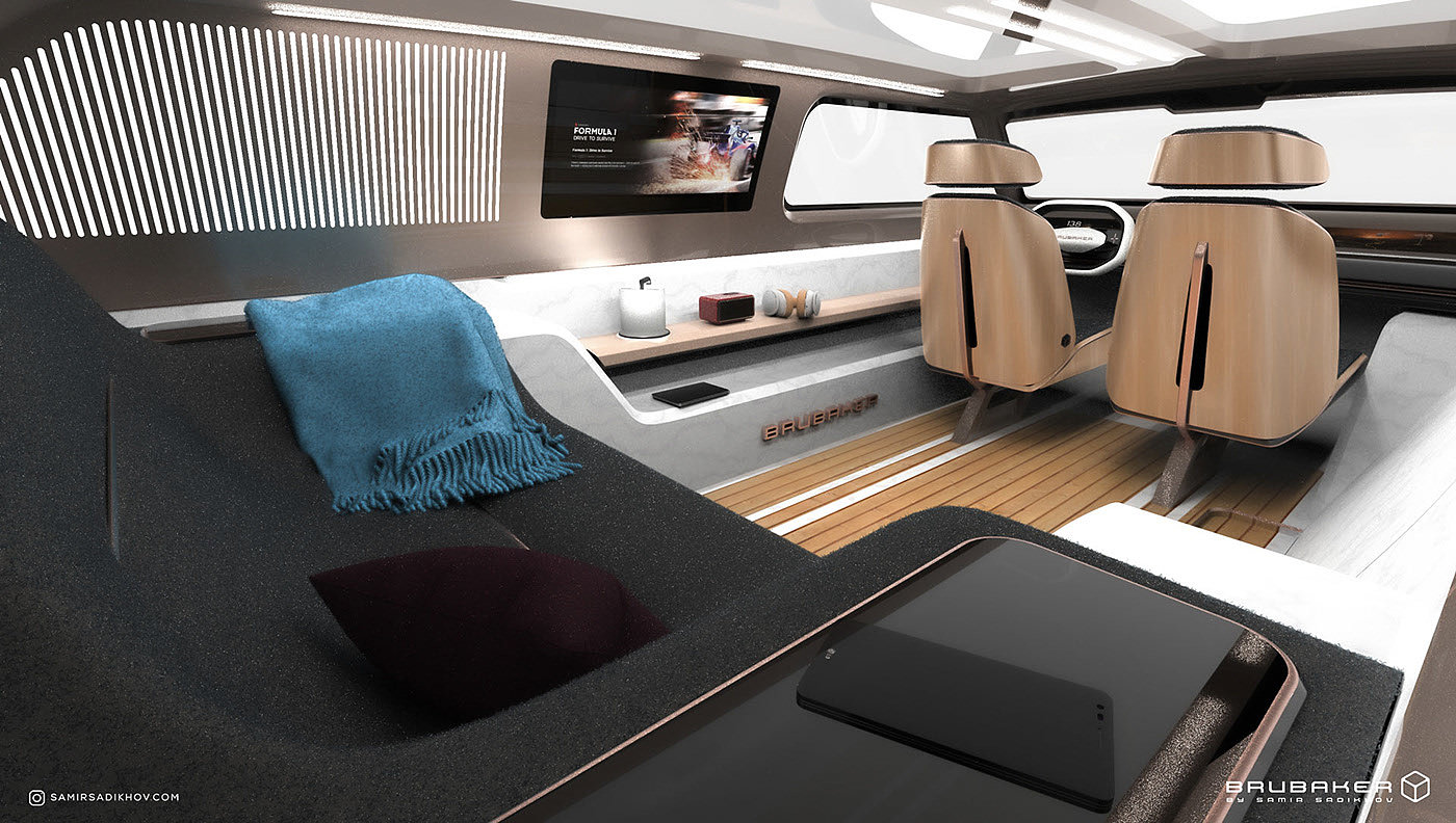 vehicle，conceptual design，Automobile design，Volkswagen bus，Kit Car，BrubakerBox，
