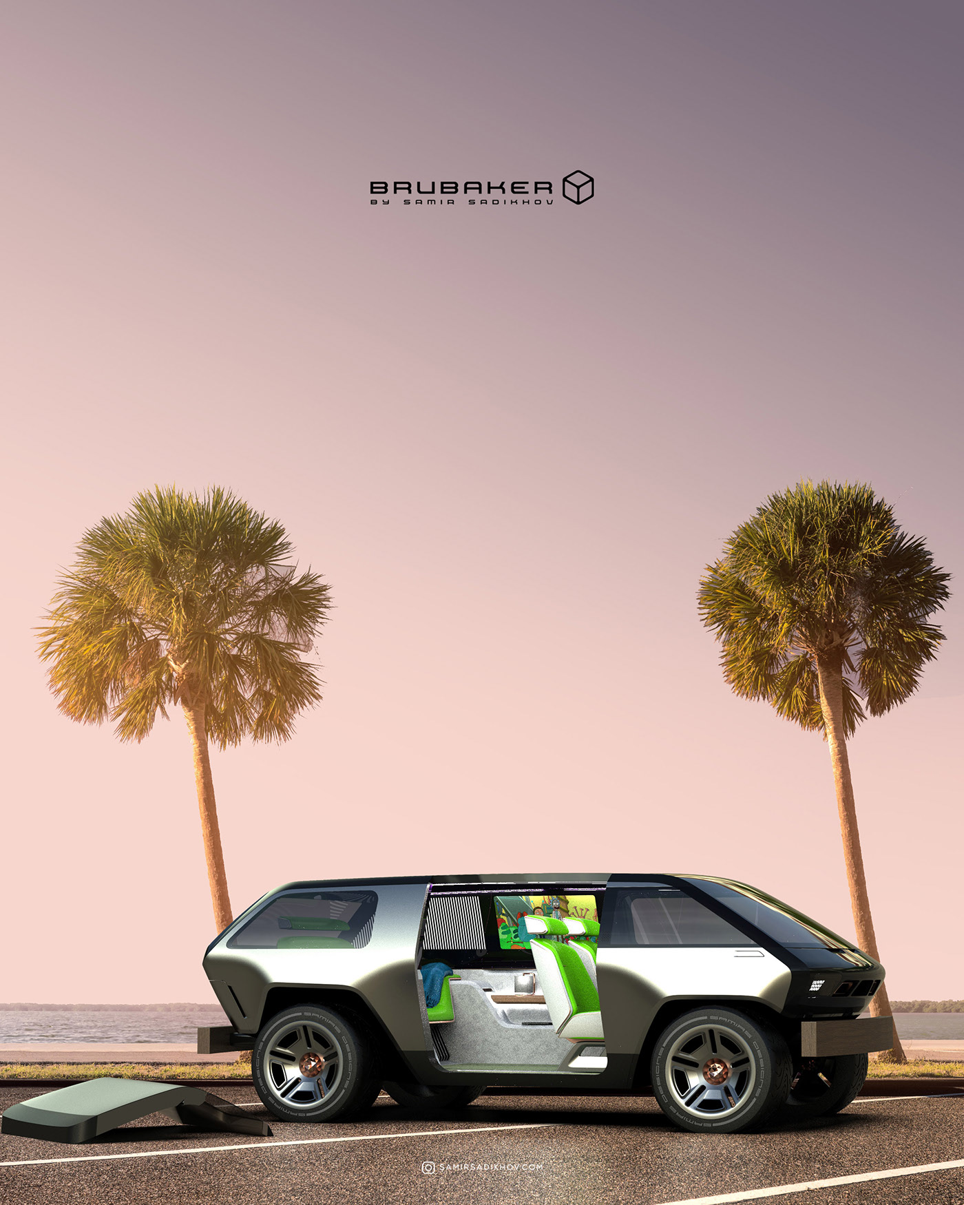 vehicle，conceptual design，Automobile design，Volkswagen bus，Kit Car，BrubakerBox，