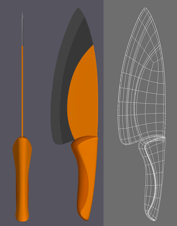 Kitchen supplies，product design，industrial design，knife，Simplicity，