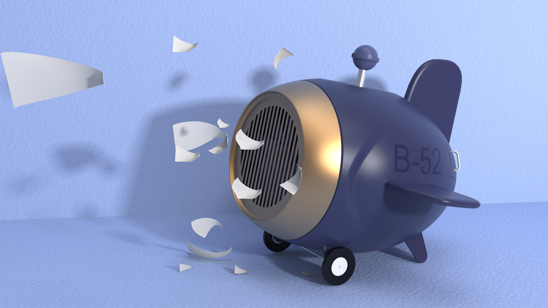 A small plane fan，