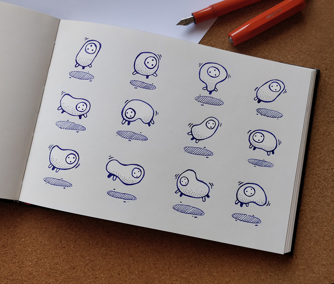 Hand drawn，Sketch，illustration，marker pen，