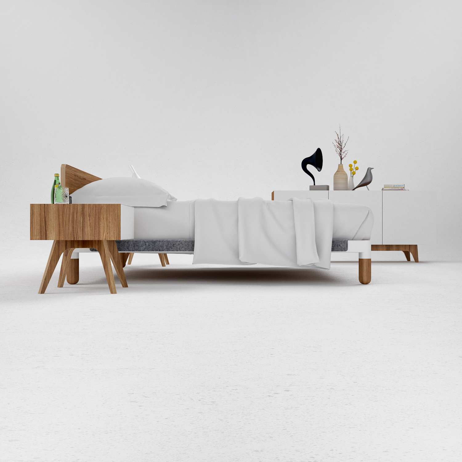Home Furnishing，bedroom，product design，industrial design，Simplicity，