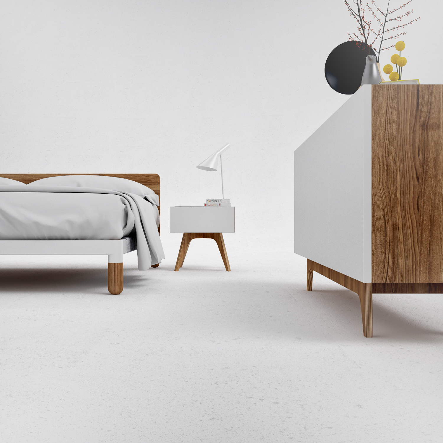 Home Furnishing，bedroom，product design，industrial design，Simplicity，