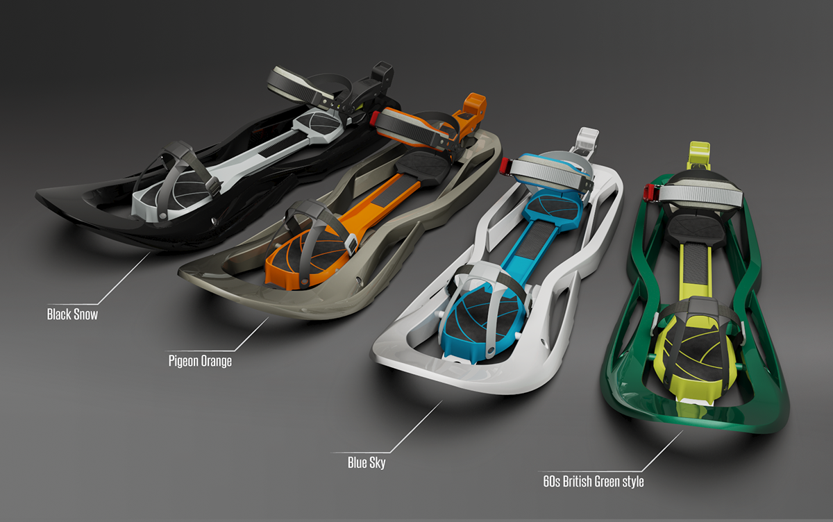 outdoor sport，product design，conceptual design，skiing，design sketch，