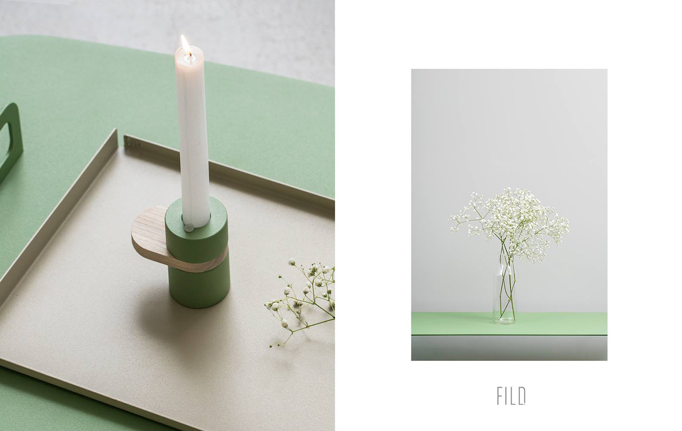 Mint Green，Candlestick，lamp，Table，
