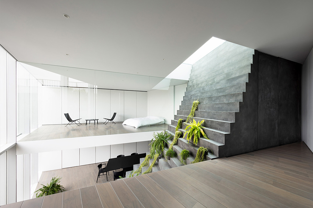 Tokyo，residence community，stairs，three layers，