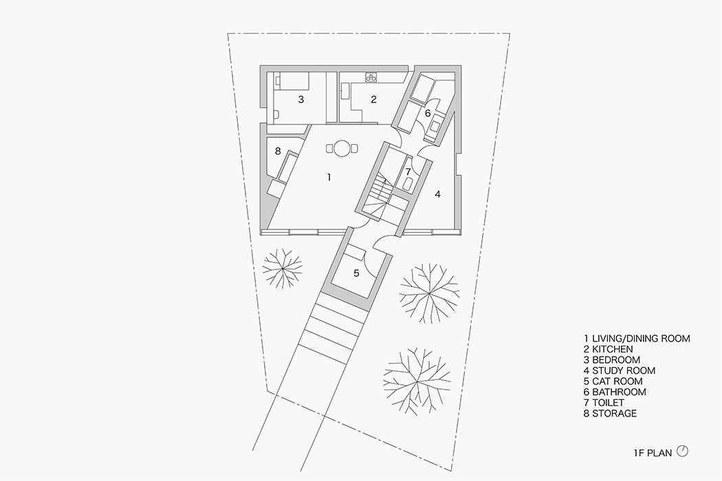 Tokyo，residence community，stairs，three layers，