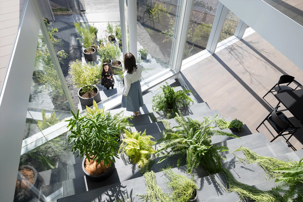 Tokyo，residence community，stairs，three layers，