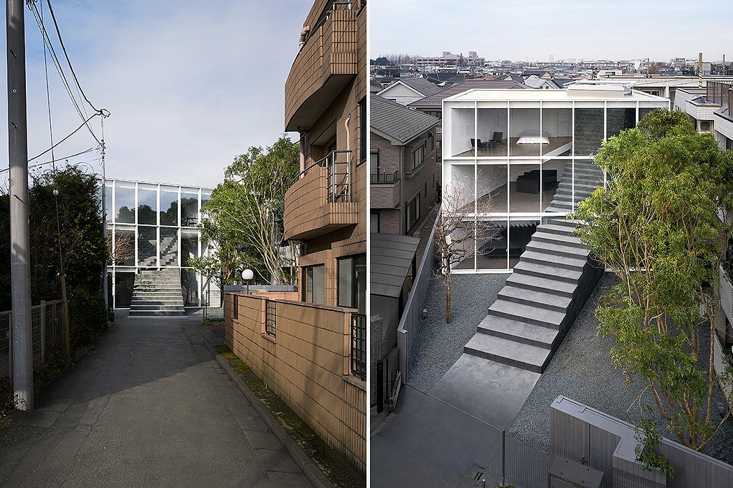 Tokyo，residence community，stairs，three layers，