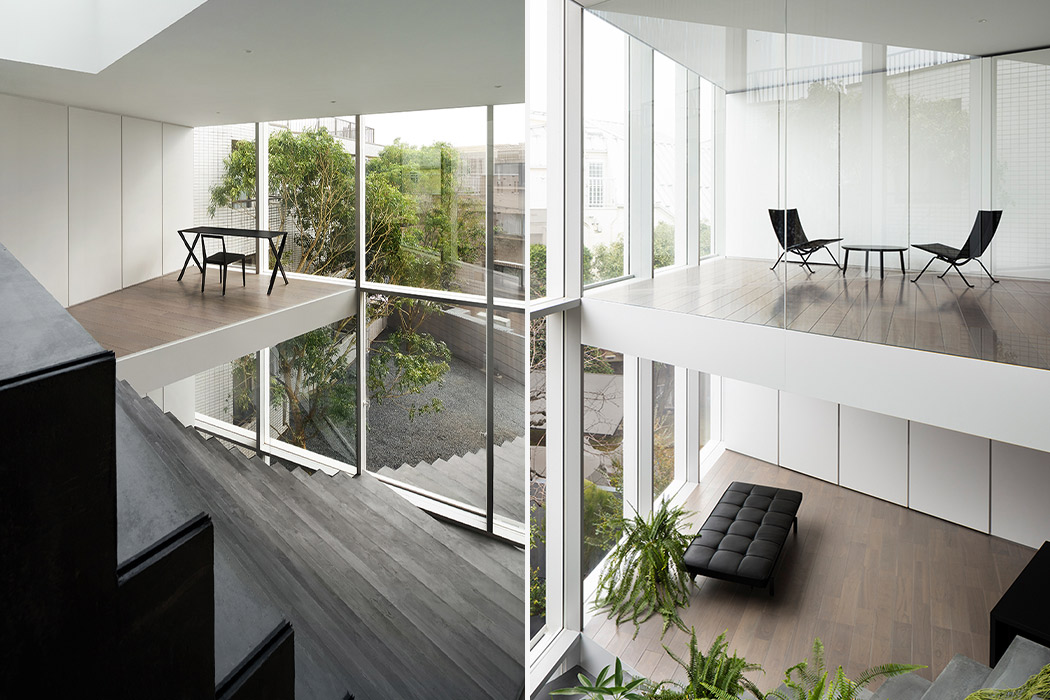 Tokyo，residence community，stairs，three layers，