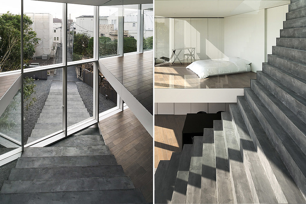 Tokyo，residence community，stairs，three layers，