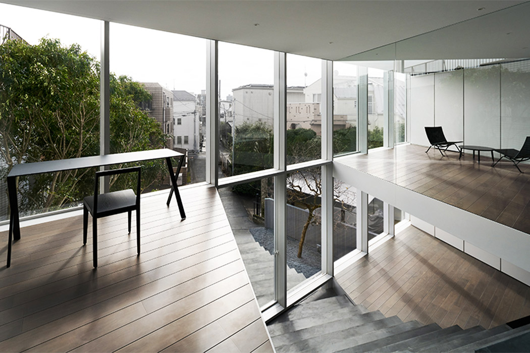 Tokyo，residence community，stairs，three layers，