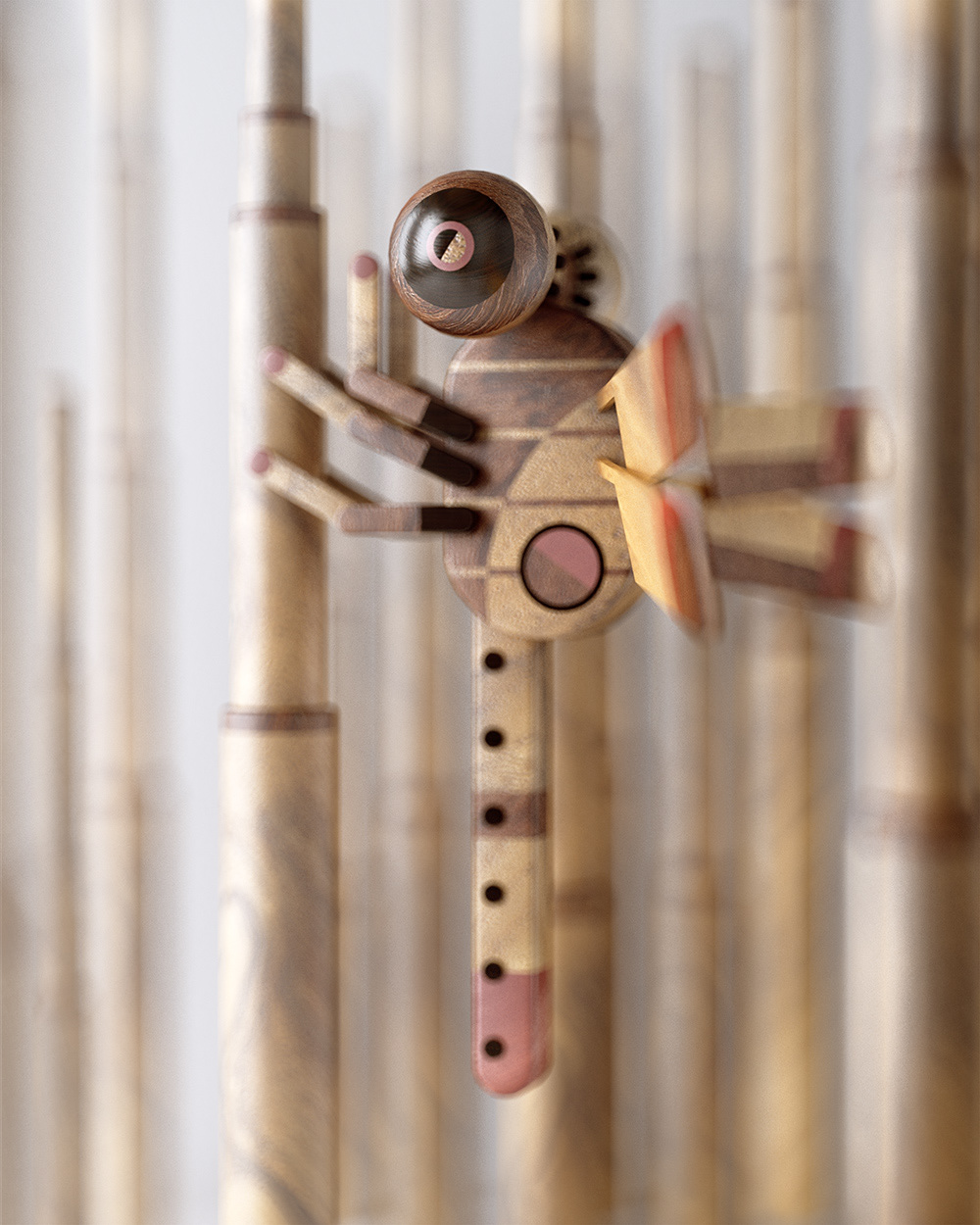 Toys，wooden ，poster，illustration，lovely，carving，