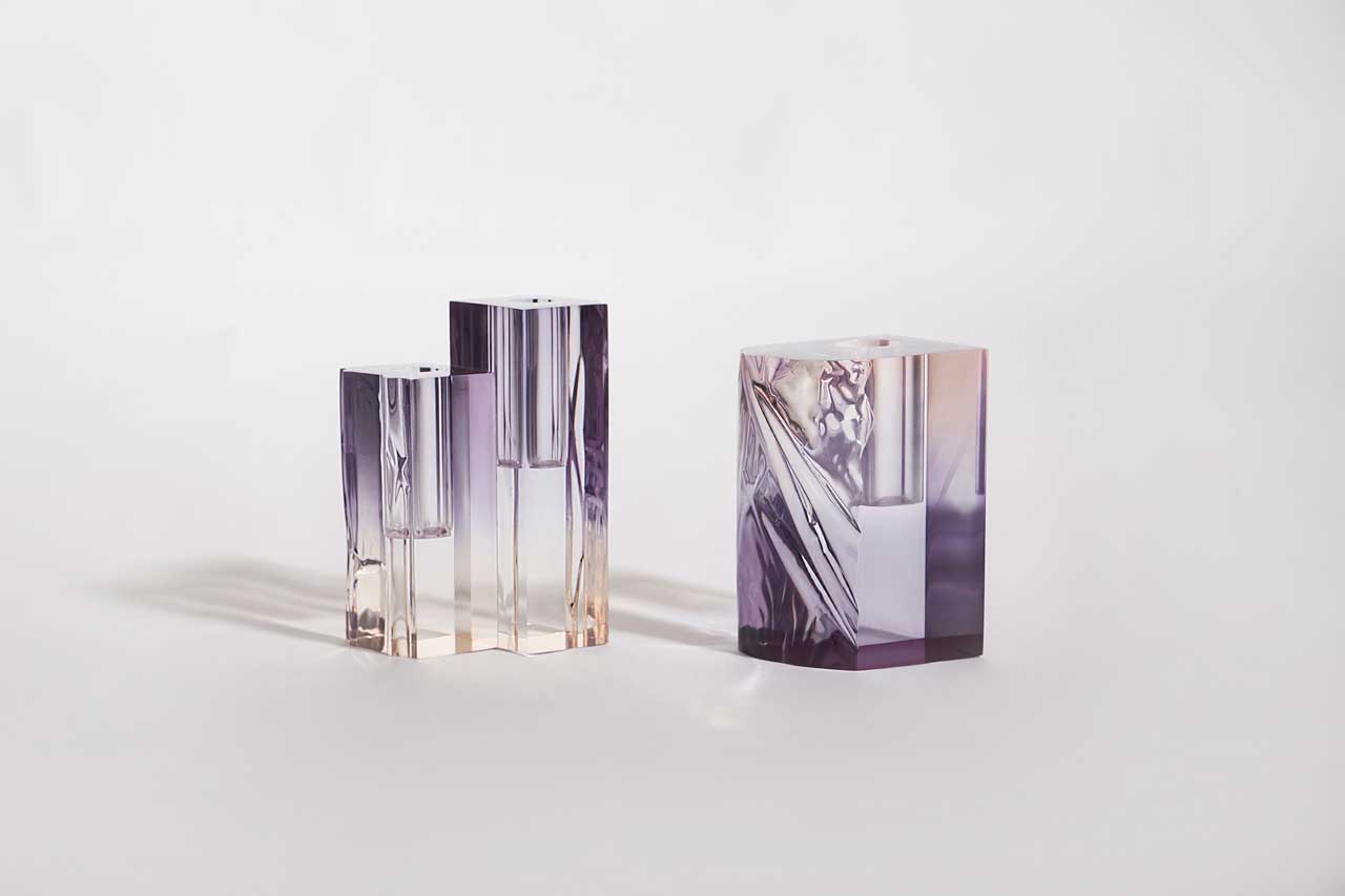 vase，Acrylic，Crystal clear，Art，