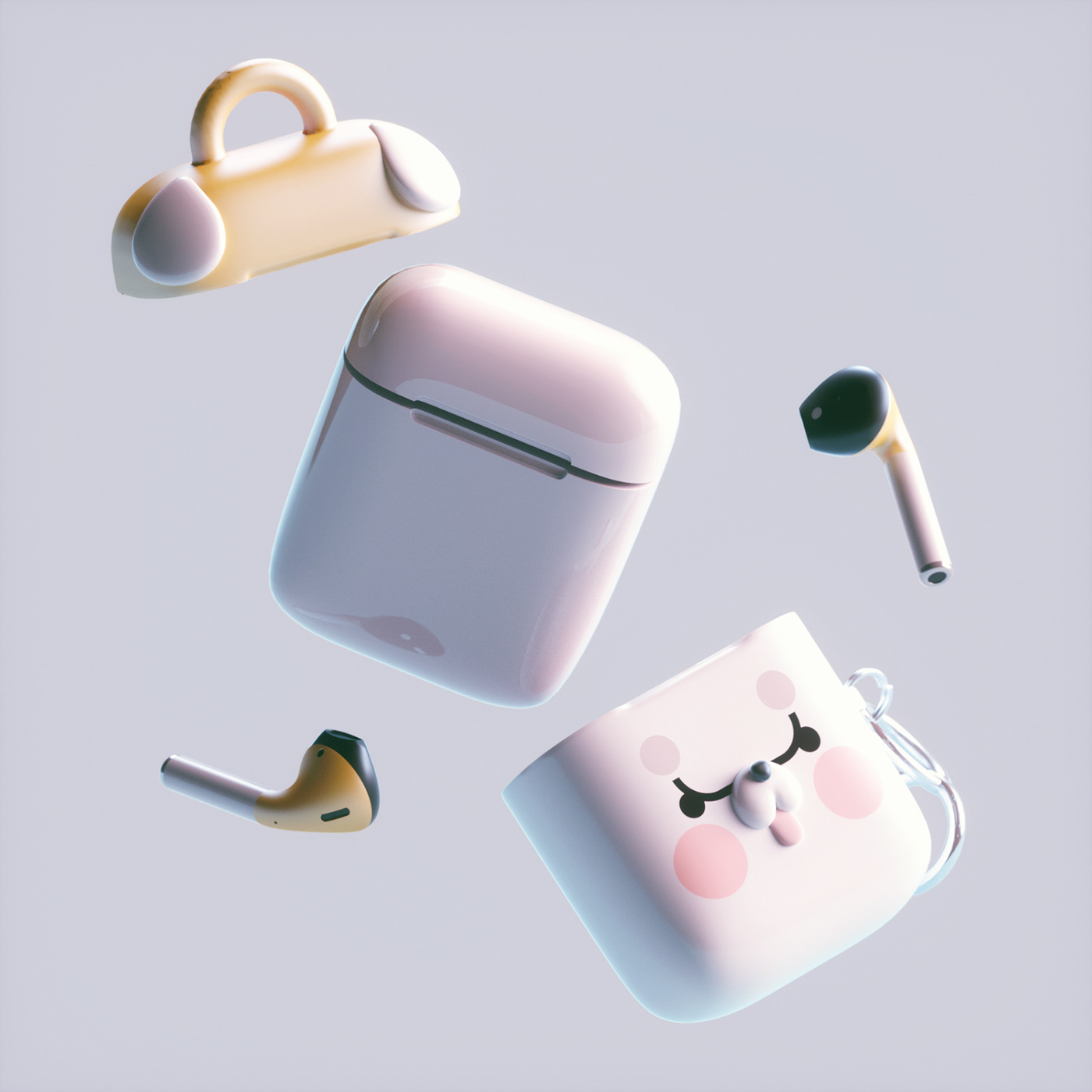 headset，Wireless headset，Q Meng，industrial design，product design，