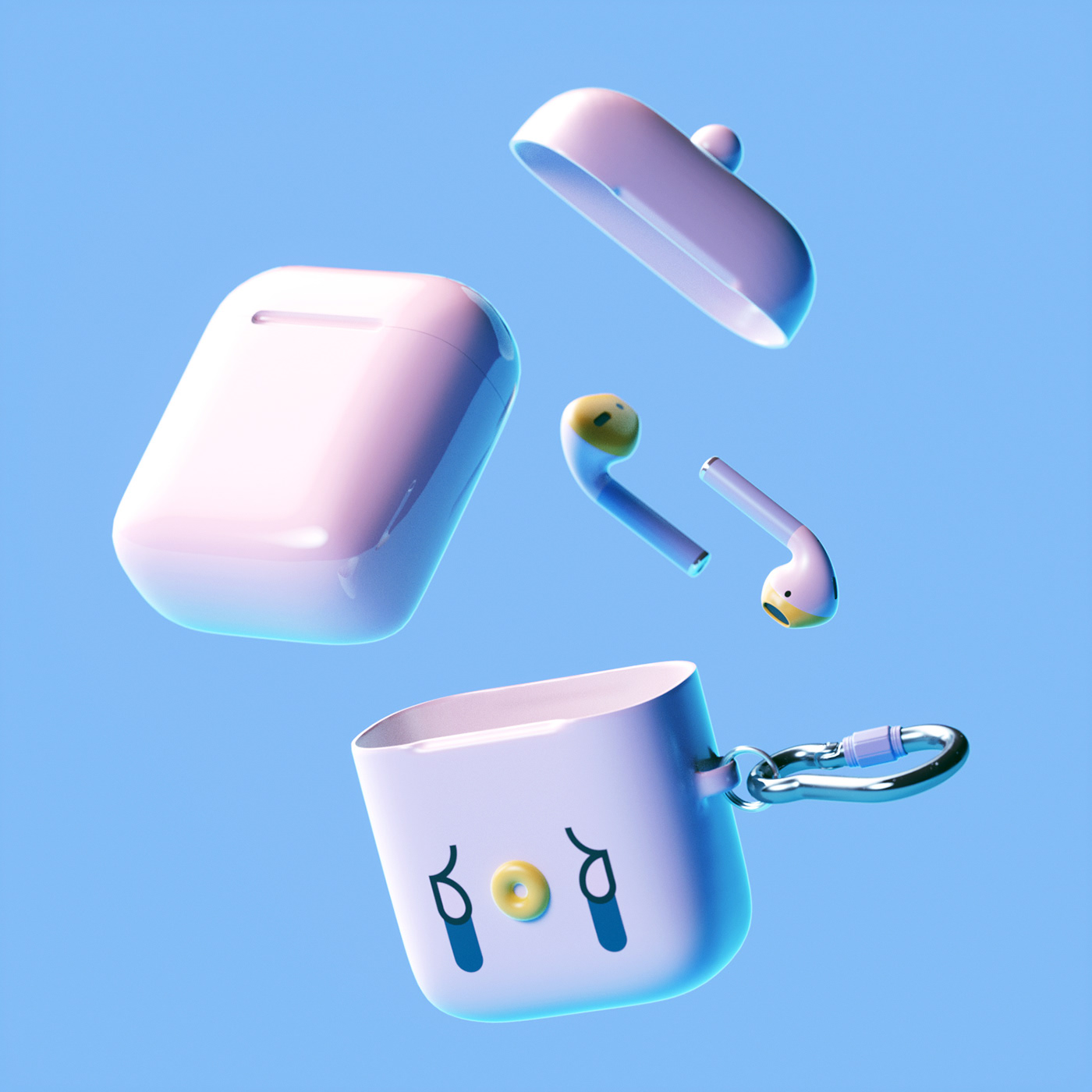 headset，Wireless headset，Q Meng，industrial design，product design，