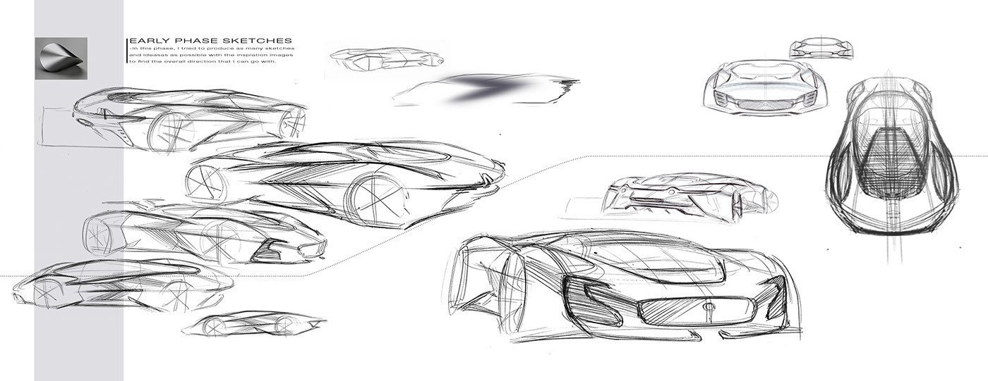 Automatic design，Hand drawn，Render，Visual design，industrial design，