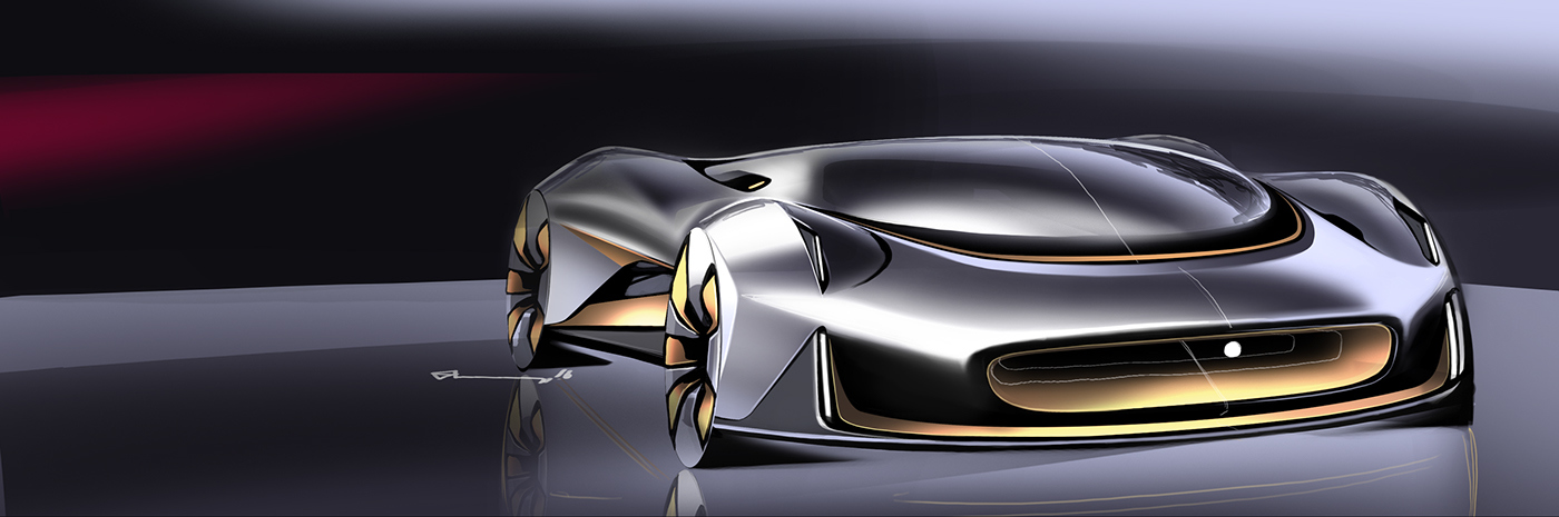 Automatic design，Hand drawn，Render，Visual design，industrial design，