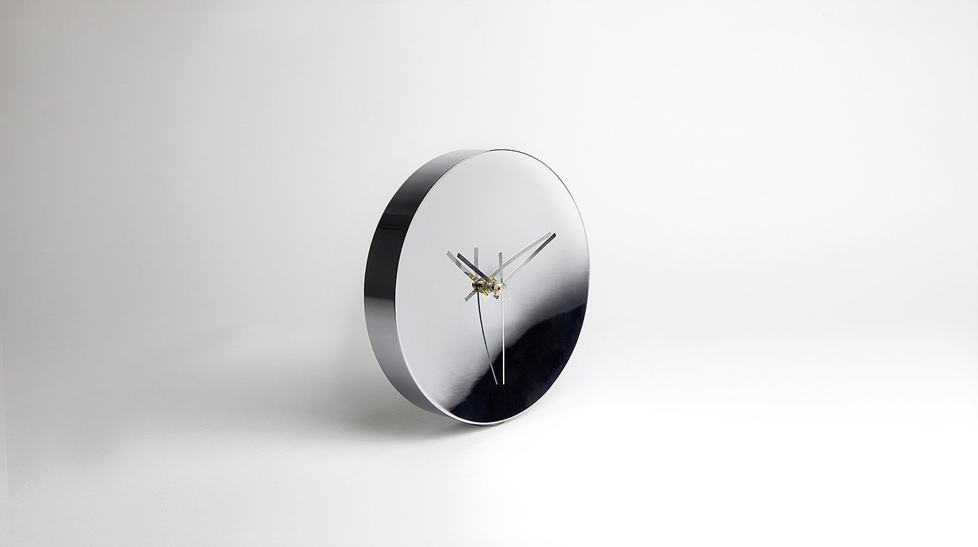 Clock by Minimalux，Sarah Croft，闹钟，时钟，铝制，