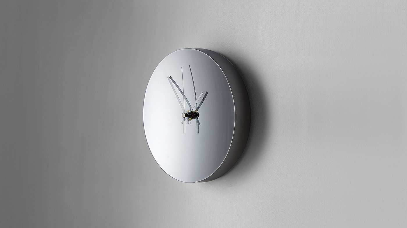 Clock by Minimalux，Sarah Croft，闹钟，时钟，铝制，