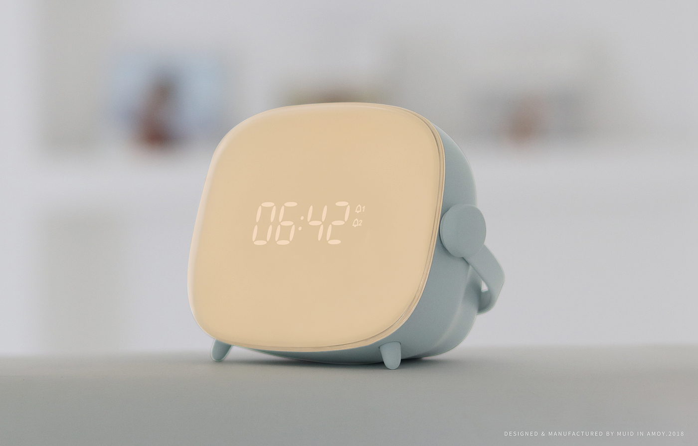 alarm clock，Wake up light，Night light，MUID，industrial design，product design，