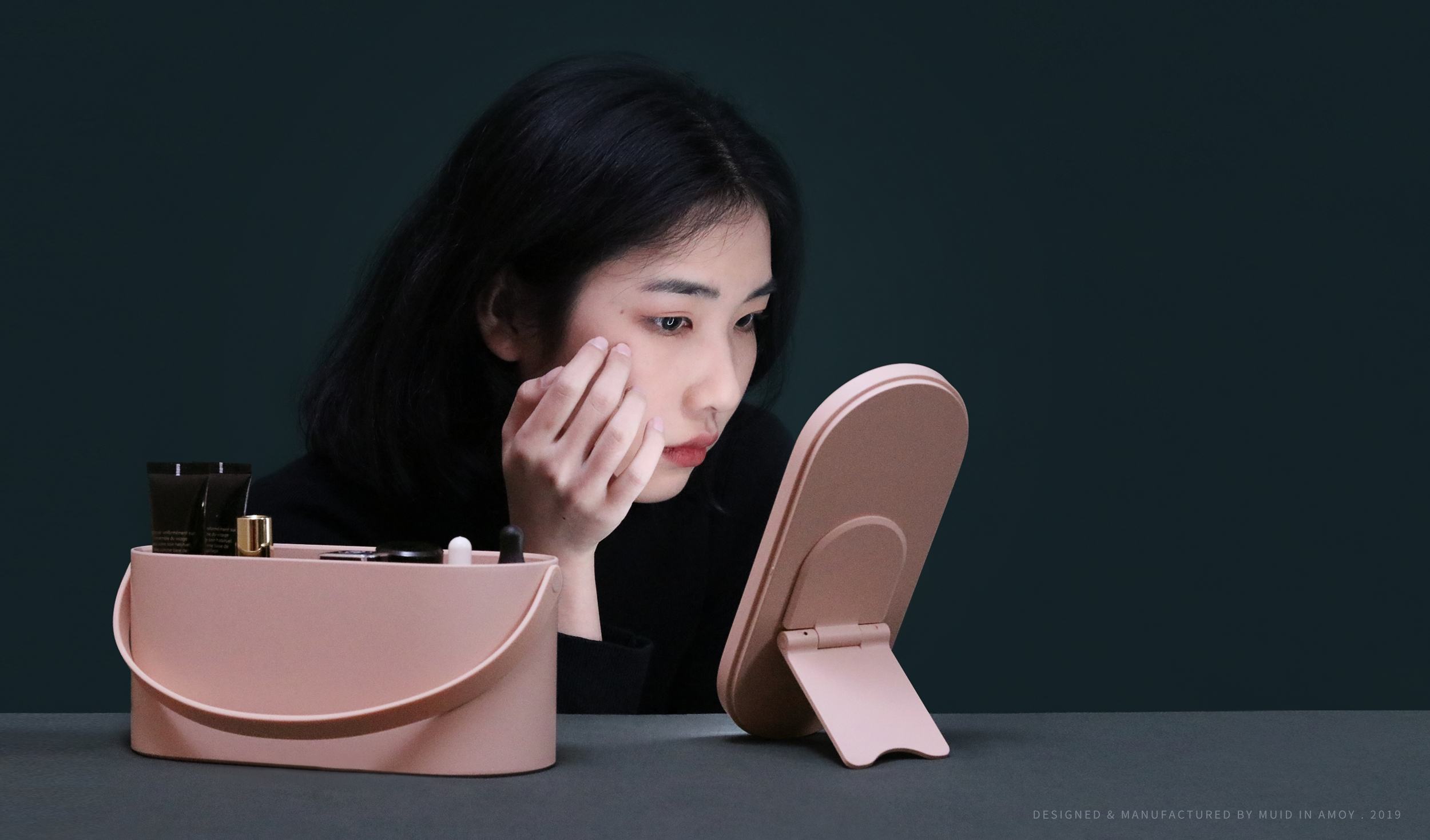 product design，industrial design，MUID，Storage，Beauty mirror，