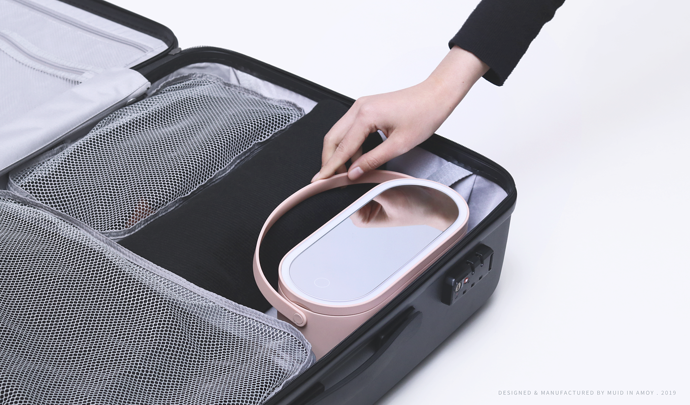 product design，industrial design，MUID，Storage，Beauty mirror，
