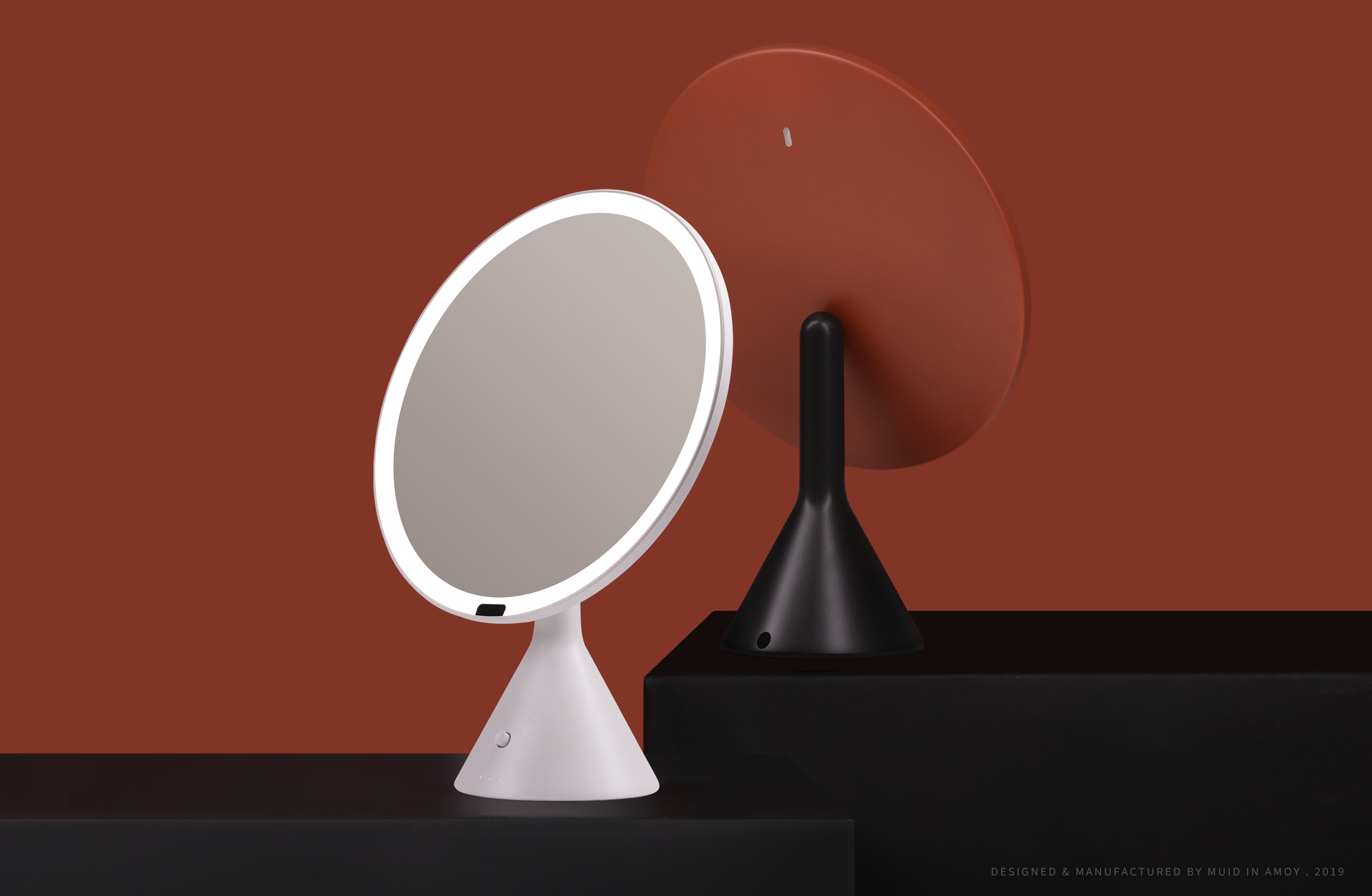 product design，industrial design，MUID，Beauty mirror，