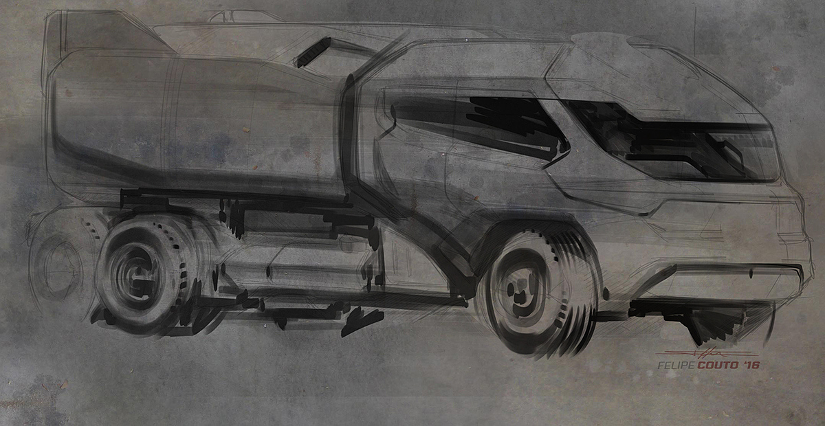 industrial design，Scientific and technological intelligence，Hand drawn，design sketch，Concept Car，