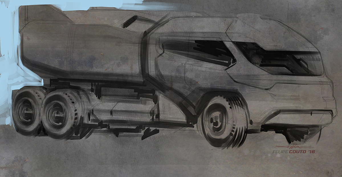 industrial design，Scientific and technological intelligence，Hand drawn，design sketch，Concept Car，