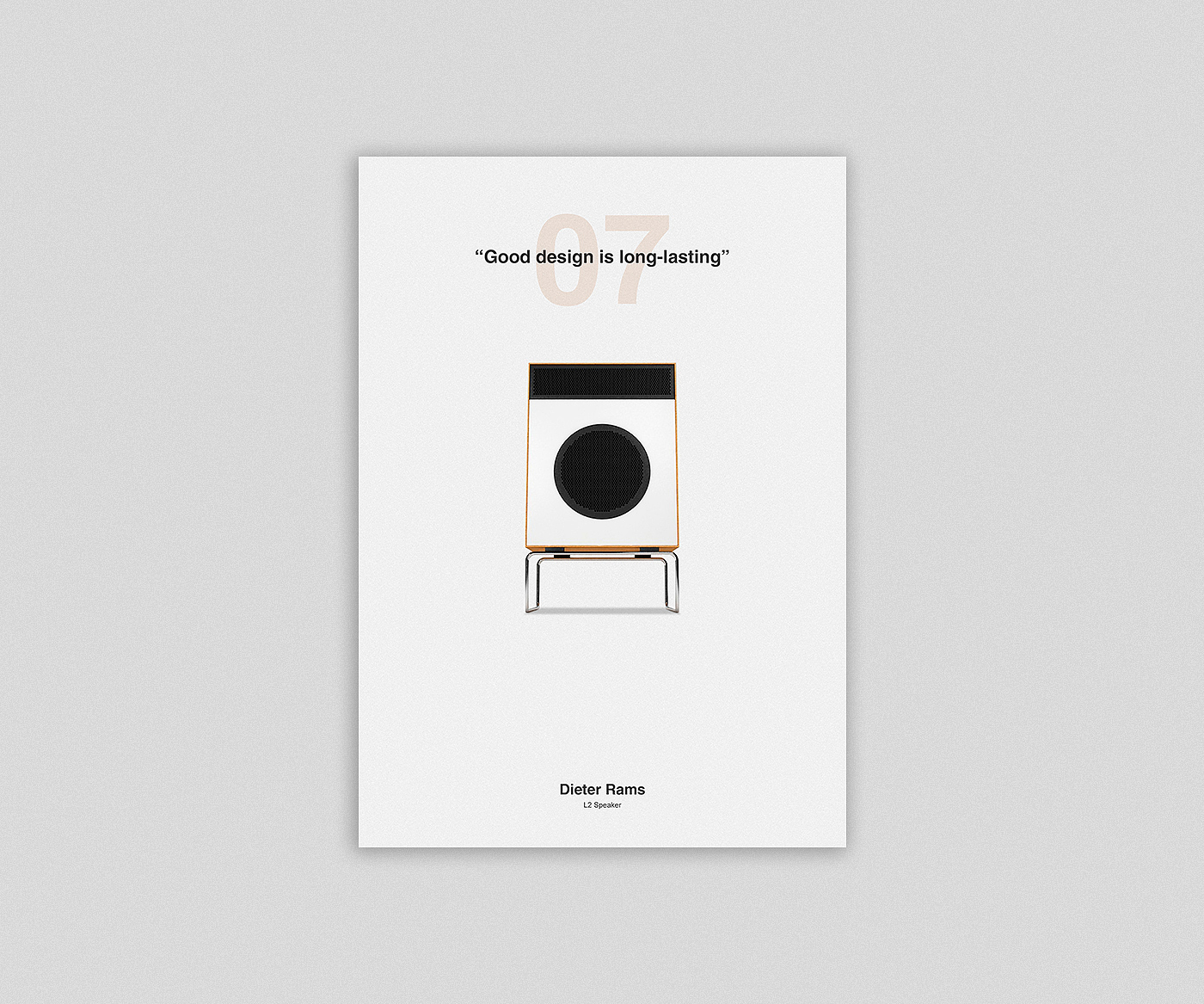 Less is better，Ten commandments of design，