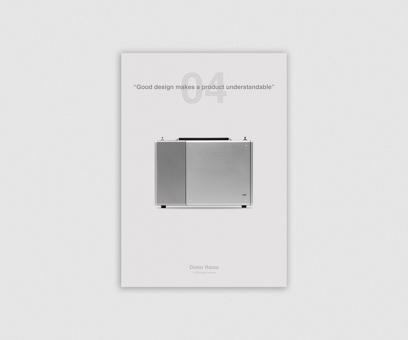 Less is better，Ten commandments of design，