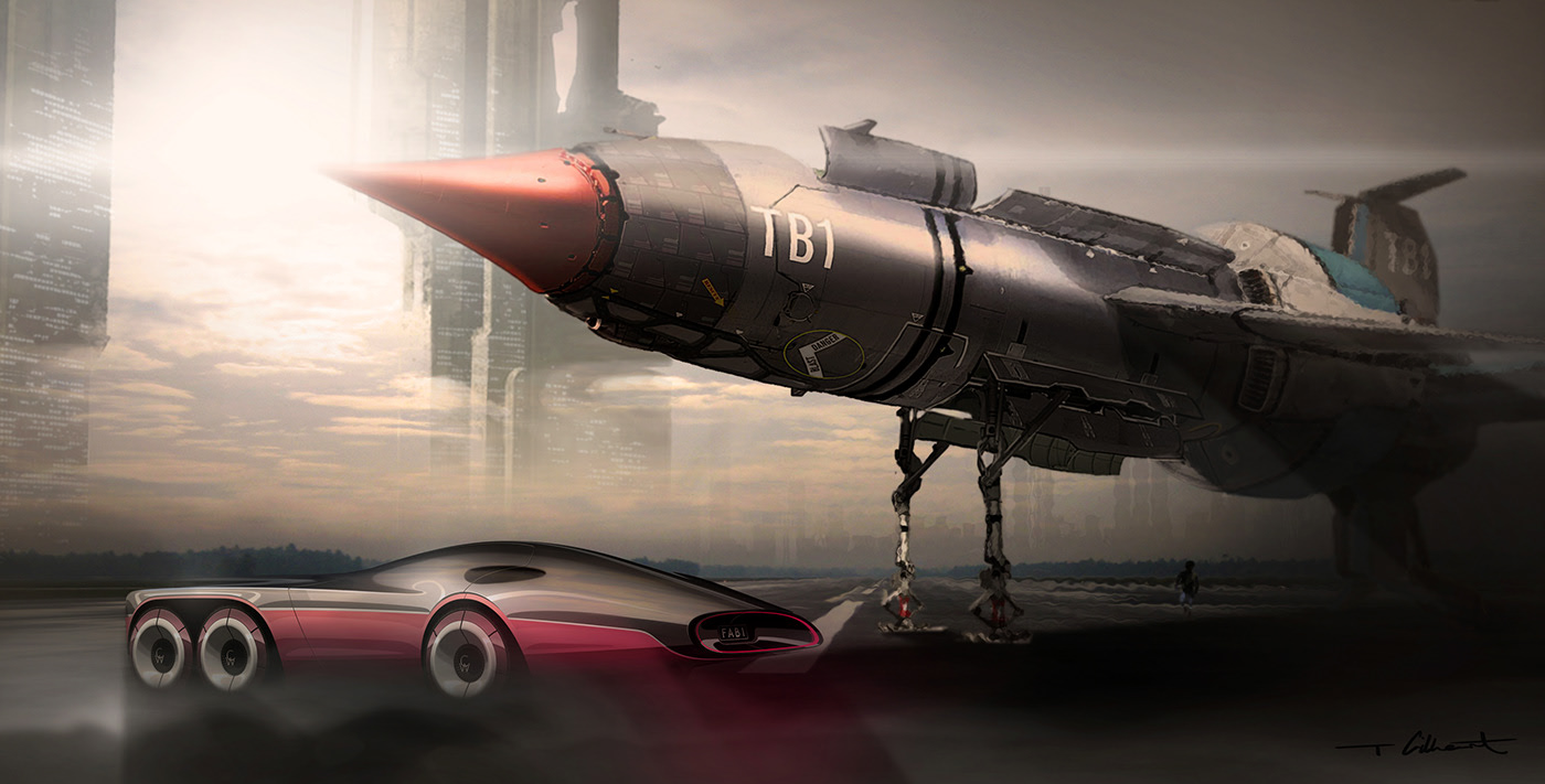 vehicle，automobile，conceptual design，Thunderbirds，FAB-1，