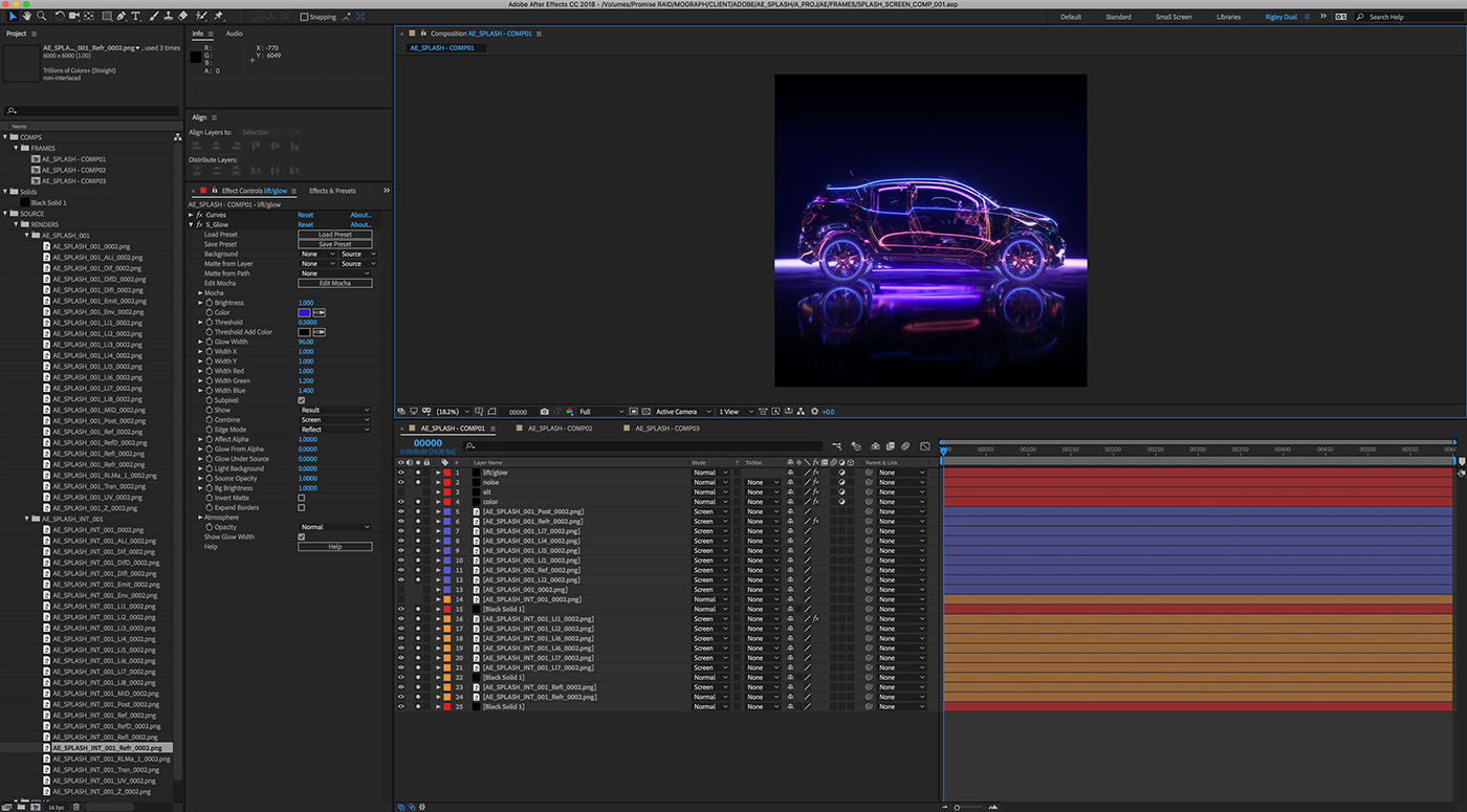 Visual design，After Effects，Startup screen，Graphic Artist Designer，