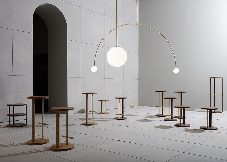 James Bennett，efane Rigoli，furniture design ，Minimalism，brass，