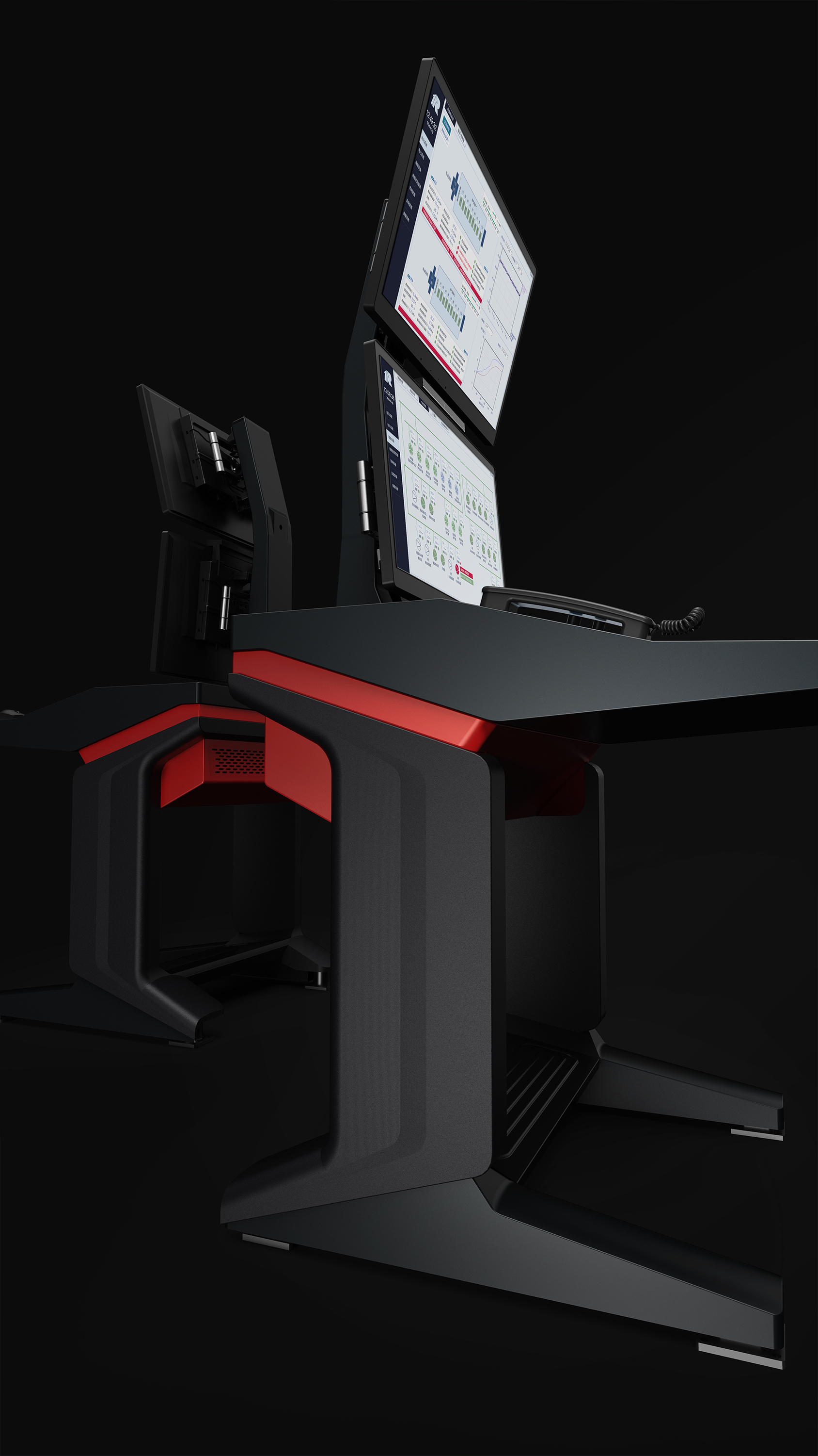 a ship，Console design，Large machinery，